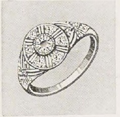 Catalog evidence for Fine Diamond Cluster Ring · No. 90024