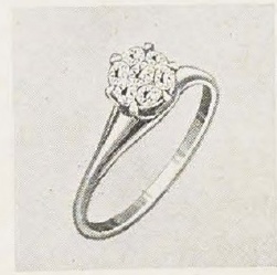 Catalog evidence for Diamond Cluster Ring · No. 90033