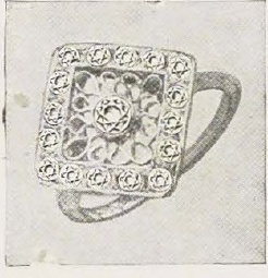 Catalog evidence for Fancy Diamond Cluster Ring · No. 90037