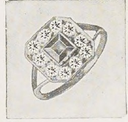 Catalog evidence for Diamond and Sapphire Ring · No. 90038