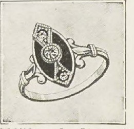 Catalog evidence for Diamond and Black Onyx Ring · No. 90056