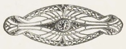 Catalog evidence for Fine Diamond Platinum Faced Brooch · No. 90493