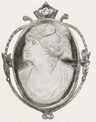 Catalog evidence for Shell Cameo Brooch · No. 91255