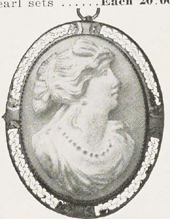 Catalog evidence for Shell Cameo Brooch · No. 91256
