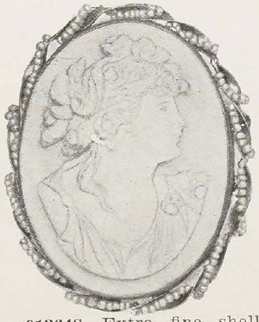Catalog evidence for Shell Cameo Brooch · No. 91264S