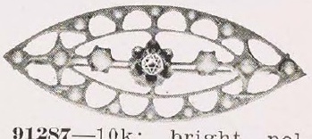 Catalog evidence for Brooch · No. 91287