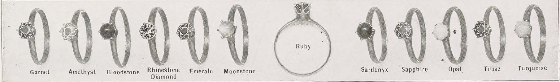 Catalog evidence for Birth Stone Ring · No. 91536