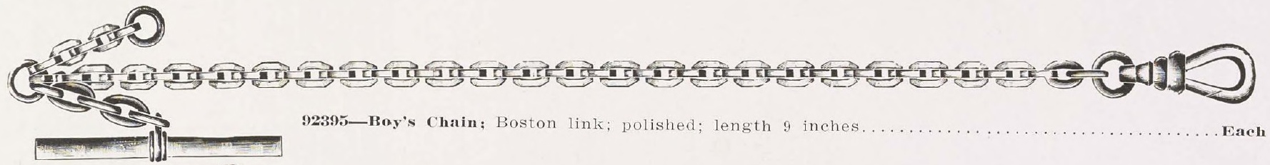 Catalog evidence for Boy’s Watch Chain · No. 92395