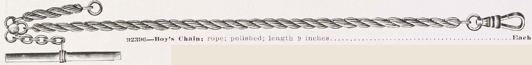 Catalog evidence for Boy’s Watch Chain · No. 92396