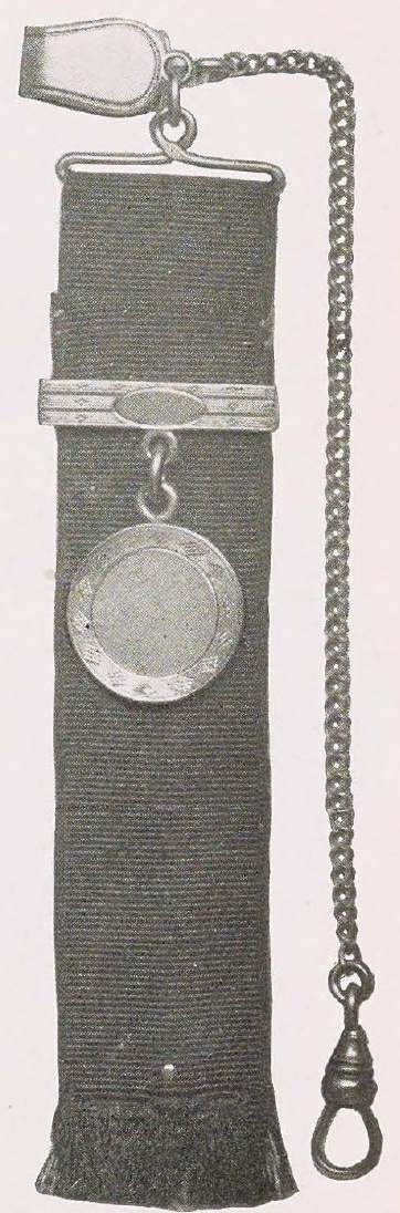 Catalog evidence for Gold Front Ribbon Fob · No. 92427