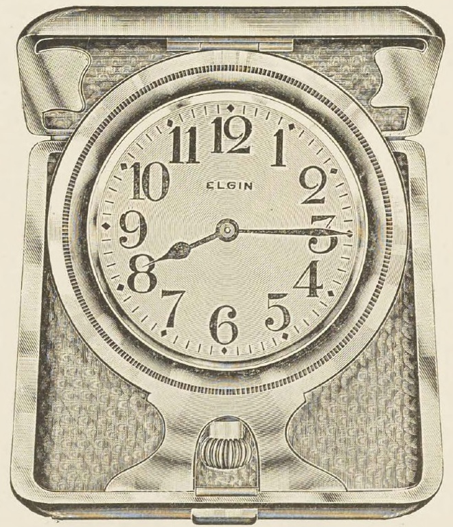 Catalog evidence for Desk or traveling clock · No. 93304