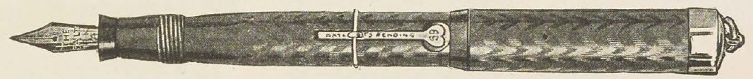 Catalog evidence for Chatelaine Fountain Pen · No. 7381
