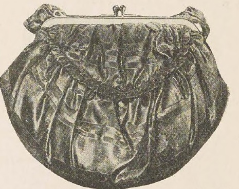 Catalog evidence for Black and Navy Blue Silk Moire Bag · No. 810/464