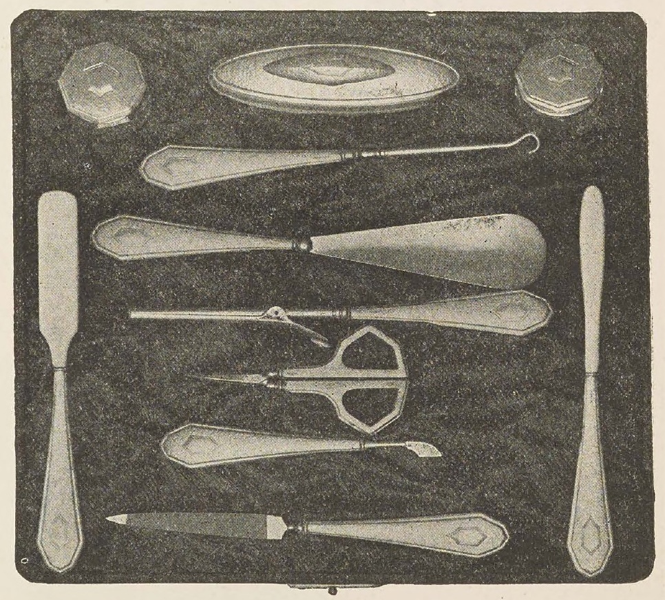 Catalog evidence for Eleven Piece Hand Hammered Manicure Set · No. 93785