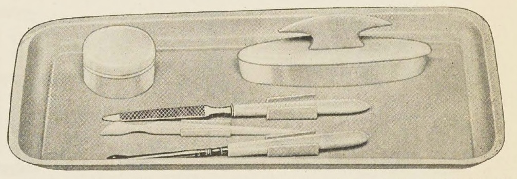 Catalog evidence for Five Piece French Ivory Manicure Set and Tray
