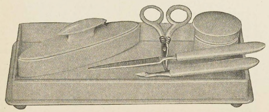 Catalog evidence for Six Piece Manicure Set and Tray