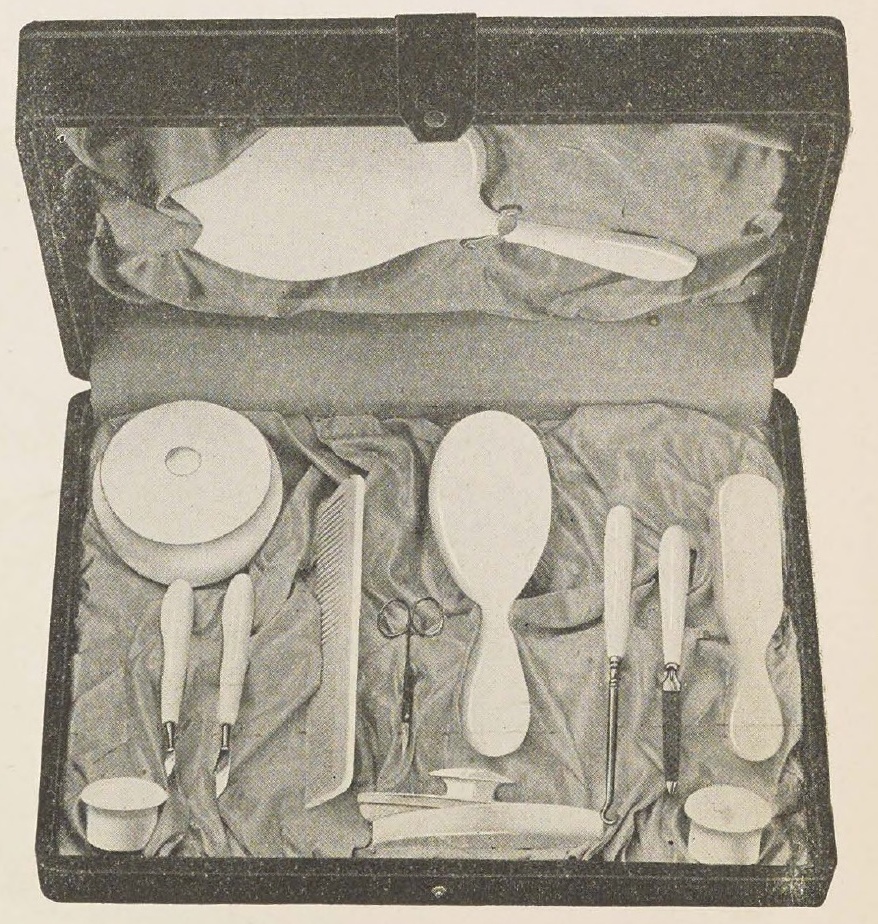 Catalog evidence for Thirteen Piece Toilet and Manicure Set