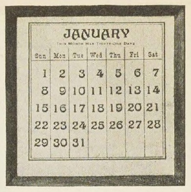 Catalog evidence for Perpetual Calendar