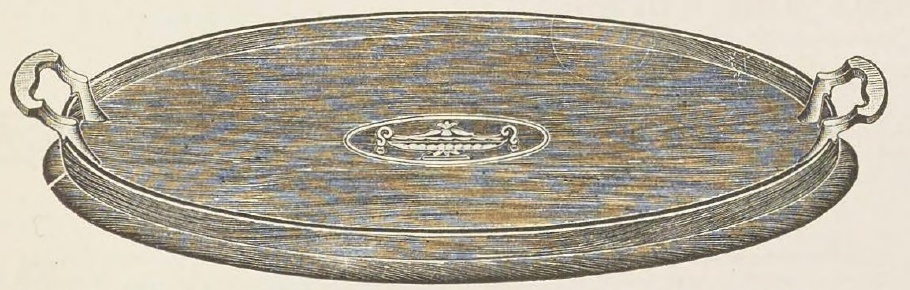 Catalog evidence for Oval Genuine Mahogany Tray