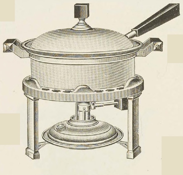 Catalog evidence for Mission Style Chafing Dish with Alcolite Burner Gas Stove