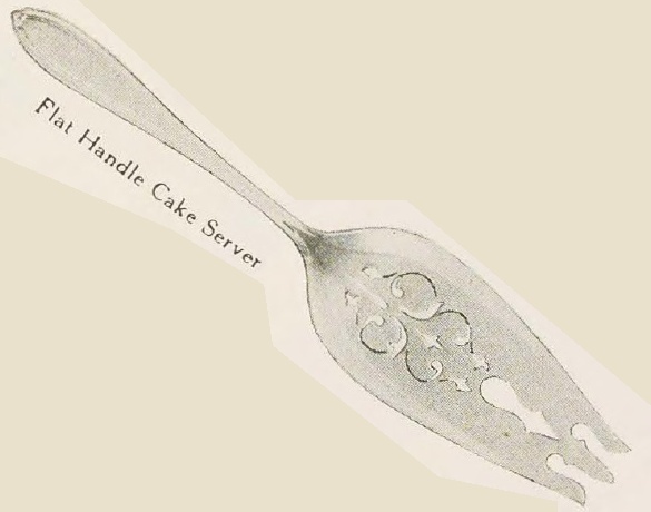 Catalog evidence for Old English Cake Server — flat handle