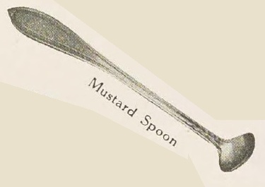 Catalog evidence for Old English Mustard Spoons