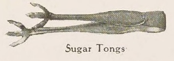 Catalog evidence for Old English Sugar Tongs — small