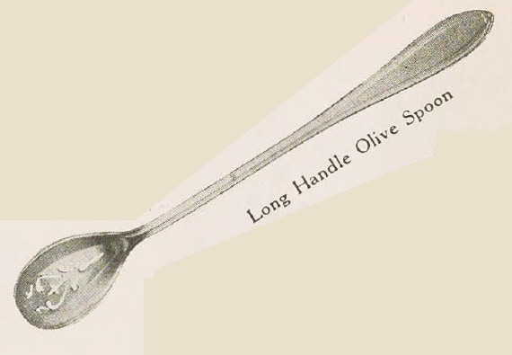 Catalog evidence for Old English Long Handle Olive Spoons