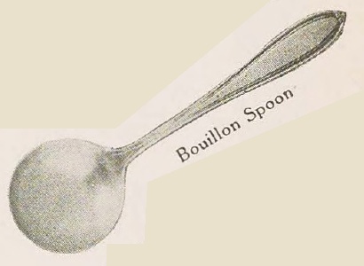 Catalog evidence for Old English Bouillon Spoons