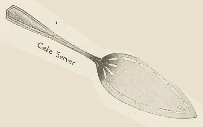 Catalog evidence for Brandon Cake Server — flat handle