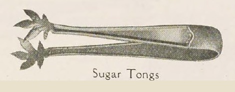 Catalog evidence for Deerfield Sugar Tongs — small