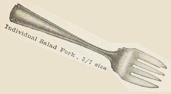Catalog evidence for Wentworth Individual Salad Fork