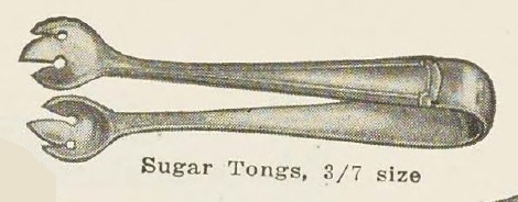 Catalog evidence for Wentworth Sugar Tongs