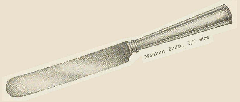 Catalog evidence for Wentworth Medium Knives — hollow handle