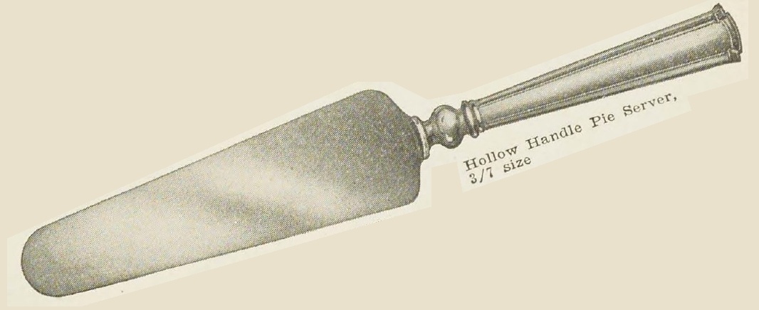 Catalog evidence for Wentworth Pie Knife — hollow handle