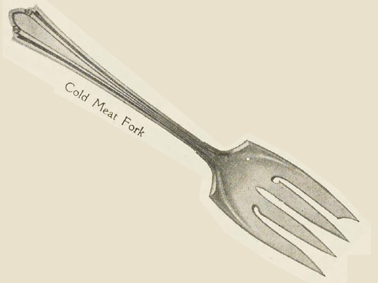 Catalog evidence for Westminster Cold Meat Fork — large