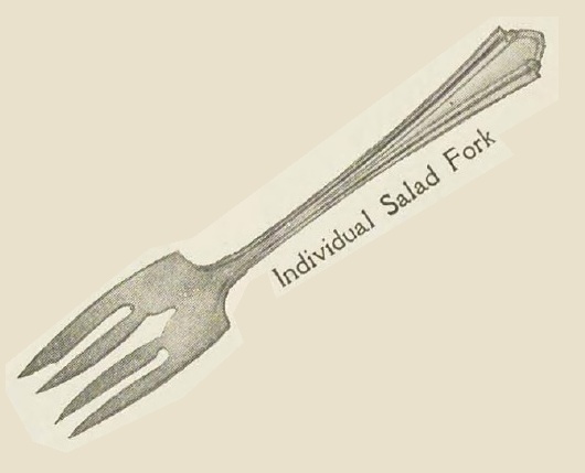 Catalog evidence for Westminster Individual Salad Fork