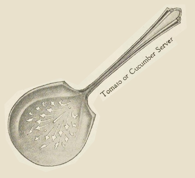 Catalog evidence for Westminster Tomato or Cucumber Server