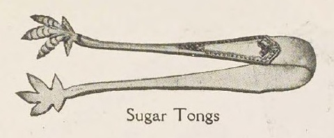 Catalog evidence for Chesterfield Sugar Tongs — small