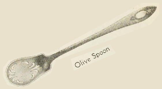 Catalog evidence for Stuyvesant Short Handle Olive Spoon