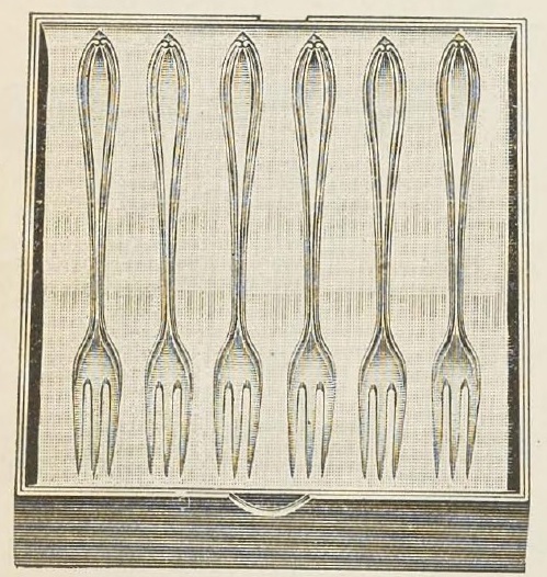 Catalog evidence for Old English Berry Forks — set of six