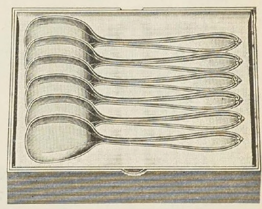 Catalog evidence for Old English Ice Cream Spoons — set of six