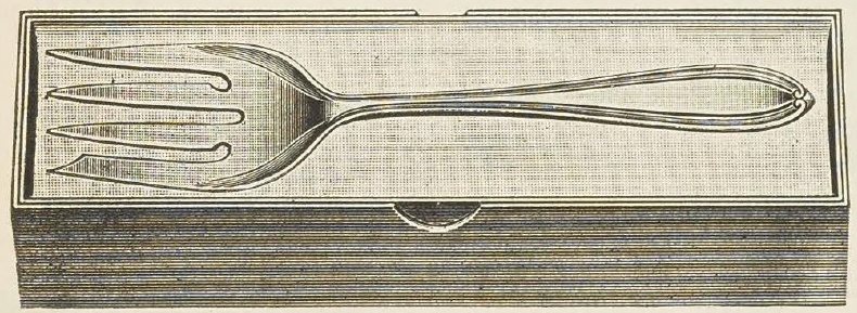 Catalog evidence for Old English Cold Meat Forks; large