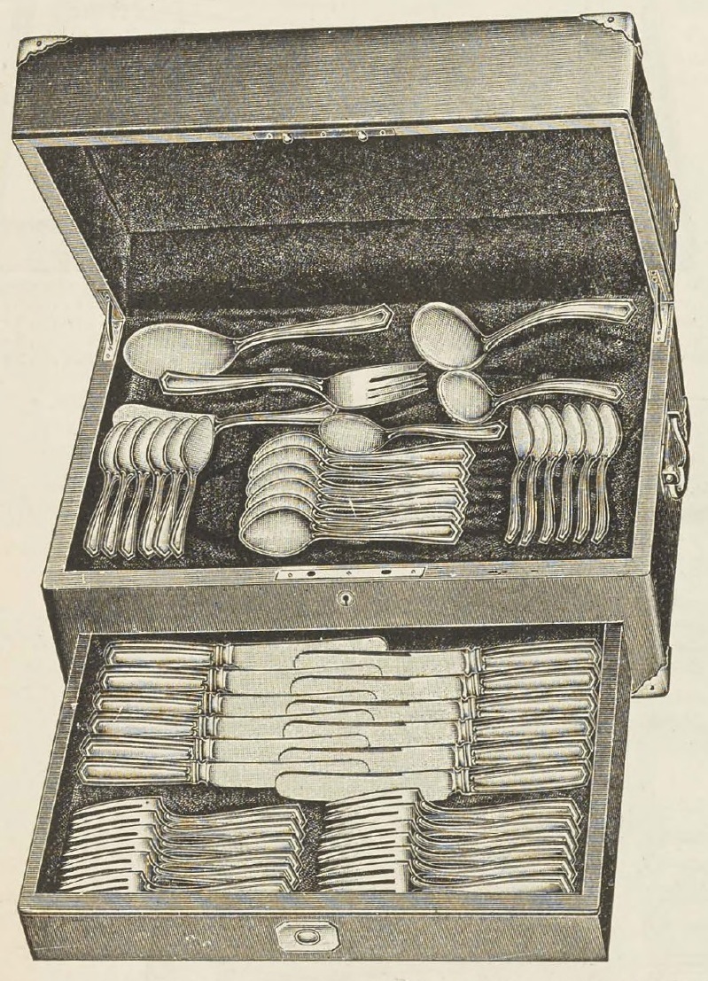 Catalog evidence for Brandon 48 Piece Set in Chest; medium weight