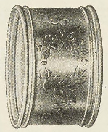 Catalog evidence for Napkin Ring