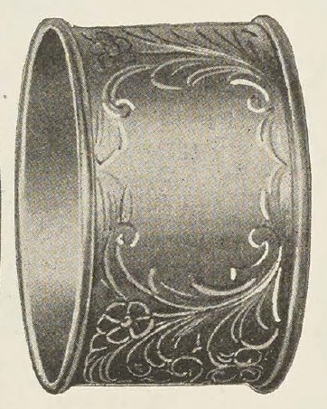 Catalog evidence for Napkin Ring