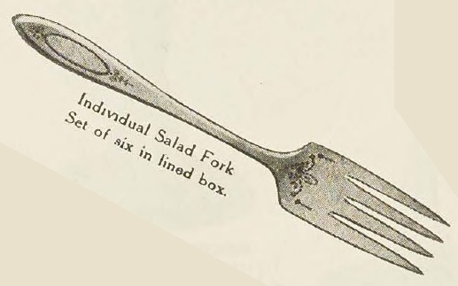 Catalog evidence for Adam Pattern Individual Salad Forks