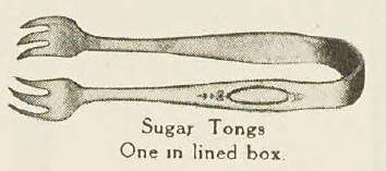 Catalog evidence for Adam Pattern Sugar Tongs