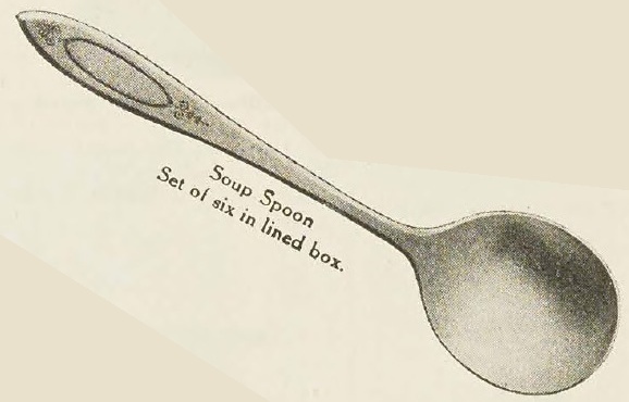 Catalog evidence for Adam Pattern Soup Spoons