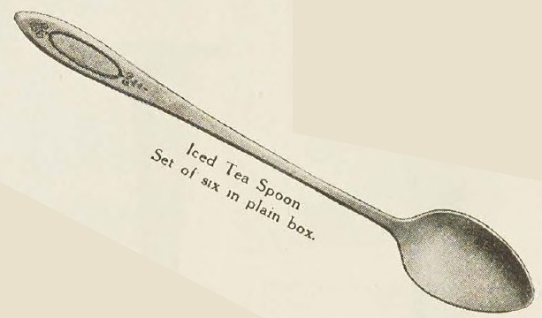 Catalog evidence for Adam Pattern Iced Tea Spoons
